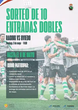 CARTEL SORTEO ENTRADAS RACING