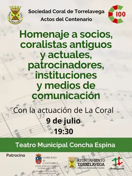 CARTEL Homenaje instituciones, patrocinadores, medios ...