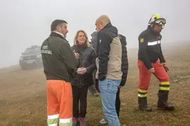 11:00 horas. Los Tojos
La consejera de Desarrollo Rural, Ganader&iacute;a, Pesca y Alimentaci&oacute;n, Mar&iacute;a Jes&uacute;s Susinos, asiste al ejercicio de coordinaci&oacute;n en incendios forestales consejer&iacute;a-UME.