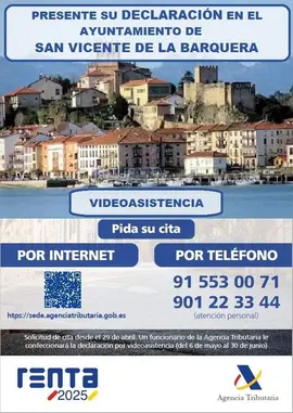Cartel Renta San Vicente de la Barquera