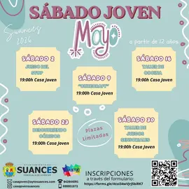 Programaci&oacute;n S&aacute;bado Joven Mayo